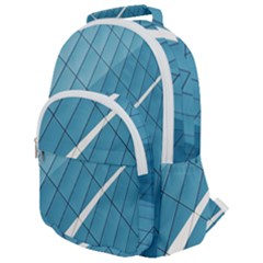 Design Texture Rounded Multi Pocket Backpack