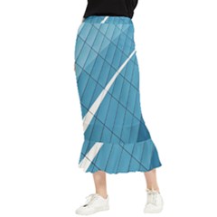 Design Texture Maxi Fishtail Chiffon Skirt by artworkshop