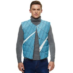 Design Texture Men s Short Button Up Puffer Vest	