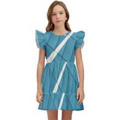 Design Texture Kids  Winged Sleeve Dress by artworkshop