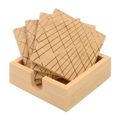 Design Texture Bamboo Coaster Set