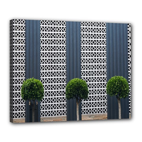 Exterior Building Pattern Canvas 20  X 16  (stretched) by artworkshop