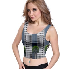 Exterior Building Pattern Crop Top by artworkshop