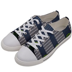 Exterior Building Pattern Women s Low Top Canvas Sneakers by artworkshop