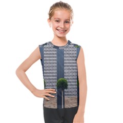 Exterior Building Pattern Kids  Mesh Tank Top by artworkshop