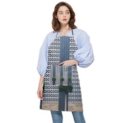 Exterior Building Pattern Pocket Apron by artworkshop