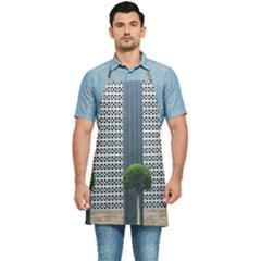 Exterior Building Pattern Kitchen Apron by artworkshop