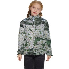 Exterior Building Pattern Kids  Puffer Bubble Jacket Coat by artworkshop