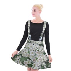 Exterior Building Pattern Suspender Skater Skirt