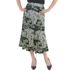 Exterior Building Pattern Midi Mermaid Skirt by artworkshop