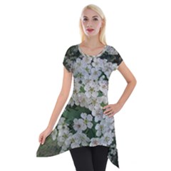 Exterior Building Pattern Short Sleeve Side Drop Tunic by artworkshop