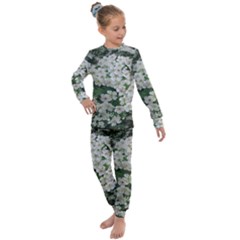 Exterior Building Pattern Kids  Long Sleeve Set  by artworkshop