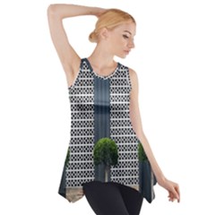 Exterior-building-pattern Side Drop Tank Tunic by artworkshop