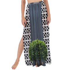 Exterior-building-pattern Maxi Chiffon Tie-up Sarong