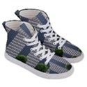 Exterior-building-pattern Women s Hi-Top Skate Sneakers View3