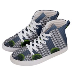 Exterior-building-pattern Men s Hi-top Skate Sneakers by artworkshop