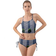 Exterior-building-pattern Mini Tank Bikini Set by artworkshop