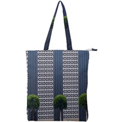 Exterior-building-pattern Double Zip Up Tote Bag by artworkshop