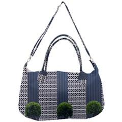 Exterior-building-pattern Removal Strap Handbag by artworkshop