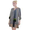 Exterior-building-pattern Open Neck Shift Dress View1