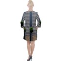 Exterior-building-pattern Open Neck Shift Dress View2