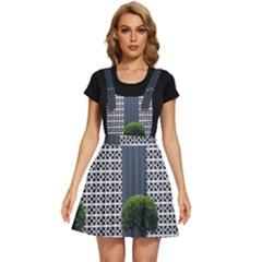 Exterior-building-pattern Apron Dress by artworkshop