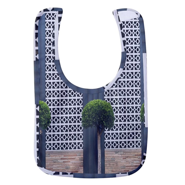 Exterior-building-pattern Baby Bib