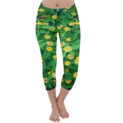 Flower Plant Spring Capri Winter Leggings  by artworkshop