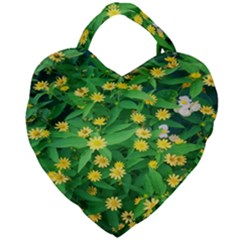 Flower Plant Spring Giant Heart Shaped Tote by artworkshop