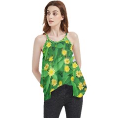 Flower Plant Spring Flowy Camisole Tank Top by artworkshop