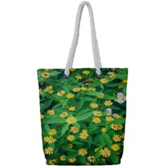 Flower Plant Spring Full Print Rope Handle Tote (small) by artworkshop