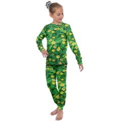 Flower Plant Spring Kids  Long Sleeve Set  by artworkshop