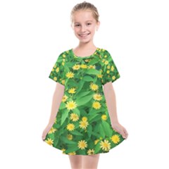 Flower Plant Spring Kids  Smock Dress by artworkshop