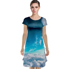 Landscape Sky Clouds Hd Wallpaper Cap Sleeve Nightdress by artworkshop