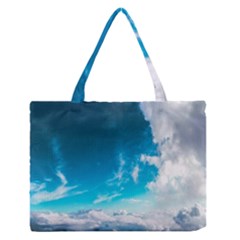 Landscape Sky Clouds Hd Wallpaper Zipper Medium Tote Bag by artworkshop