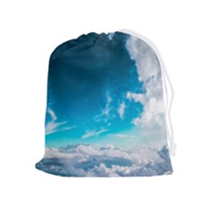 Landscape Sky Clouds Hd Wallpaper Drawstring Pouch (xl) by artworkshop