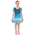 Landscape Sky Clouds Hd Wallpaper Kids  Short Sleeve Velvet Dress View1