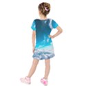 Landscape Sky Clouds Hd Wallpaper Kids  Short Sleeve Velvet Dress View2