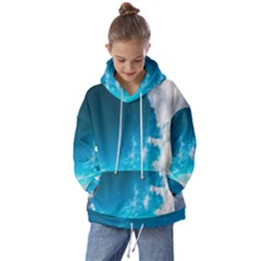 Landscape Sky Clouds Hd Wallpaper Kids  Oversized Hoodie by artworkshop