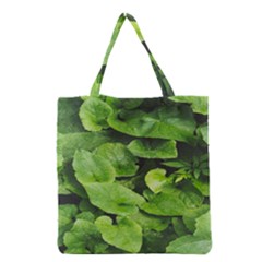 Layered Plant Leaves Iphone Wallpaper Grocery Tote Bag by artworkshop