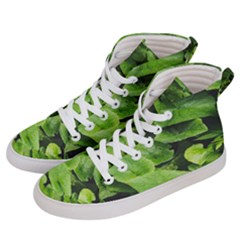 Layered Plant Leaves Iphone Wallpaper Men s Hi-top Skate Sneakers by artworkshop