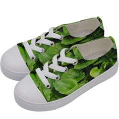 Layered Plant Leaves Iphone Wallpaper Kids  Low Top Canvas Sneakers by artworkshop