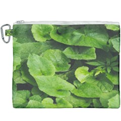 Layered Plant Leaves Iphone Wallpaper Canvas Cosmetic Bag (xxxl) by artworkshop