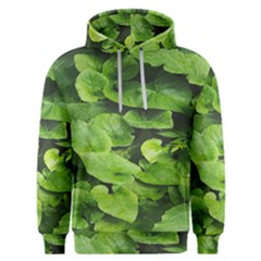 Layered Plant Leaves Iphone Wallpaper Men s Overhead Hoodie