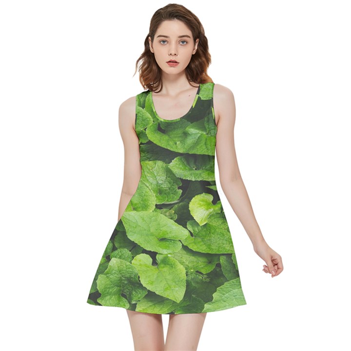 Layered plant leaves iphone wallpaper Inside Out Reversible Sleeveless Dress