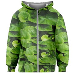 Layered Plant Leaves Iphone Wallpaper Kids  Zipper Hoodie Without Drawstring by artworkshop