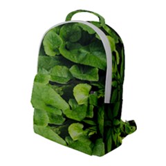 Layered Plant Leaves Iphone Wallpaper Flap Pocket Backpack (large) by artworkshop