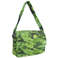 Layered Plant Leaves Iphone Wallpaper Courier Bag by artworkshop