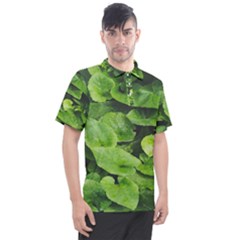 Layered Plant Leaves Iphone Wallpaper Men s Polo Tee by artworkshop