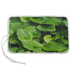 Layered Plant Leaves Iphone Wallpaper Pen Storage Case (s) by artworkshop